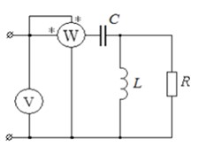 3 задача. <br />Дано: Сопротивление резистора R = 2 Ом, угловая частота источник ω = 1000 рад/с. <br />1. Определить параметры реактивных элементов L и С, если в режиме резонанса известны показания приборов: вольтметра – 2 В; ваттметра – 4 Вт. <br />2. Построить ВДТ и ТДН.