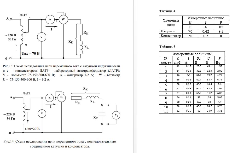 Лабораторная работа электрические цепи