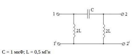 ОТЧЕТ по лабораторной работе №5 <br />«Частотные электрические фильтры» (Бригада №5)<br />1. Вычислить граничную частоту фильтра и коэффициент k по формулам: для фильтров низкой частоты,  для фильтров высокой частоты <br />2. Собрать схему фильтра согласно номеру бригады (см. табл. 1), в качестве нагрузки использовать активное сопротивление, равное k. Порядок сборки следующий: сначала собрать фильтр, потом к нему подключать измерительные приборы, источник питания и нагрузку. <br />3. Установить амплитуду генератора 5В. <br />4. Измерить зависимости от частоты коэффициента затухания и коэффициента фазы фильтра в диапазоне от 1 до 20 кГц с шагом 1 кГц. Для этого измерить амплитуды и фазы входного и выходного напряжений и поделить входное напряжение на выходное (делятся комплексные числа).