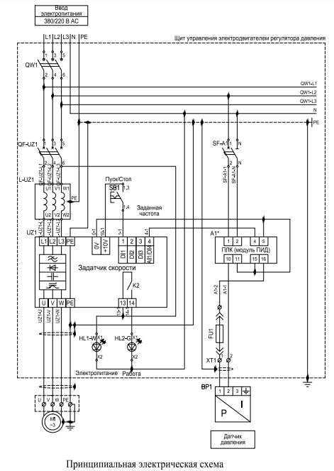 Автоматизация дожимной насосной станции на основе  микропроцессорной элементарной базы (Курсовая работа по дисциплине: Микропроцессорная техника в электроприводе)