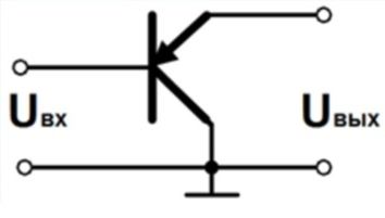 По какой схеме включен транзистор и в каком режиме работает, если входное и выходное напряжения имеют соответствующие значения: <br />Uвх = 8.5 В <br />Uвых = 8 В <br />Расшифруйте индексы вх и вых напряжений.