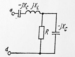 <b>Вариант 4 <br />Задача №2 </b><br />Определить токи всех участков цепи, если напряжение Uad = 120 В. Значения сопротивлений участкой цепи R=XL=Xc=1 Ом.